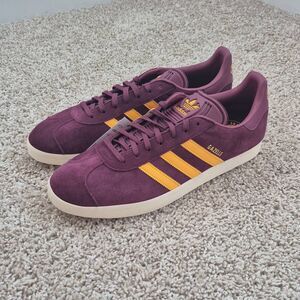 Adidas Originals Gazelle Portland Timbers Maroon Yellow Men's Size 12.5